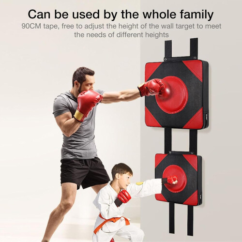 Box Punch Pad for Gym, Boxing Training, Household (Red) 1