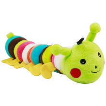 Dog Plush Toys, Tough Plush Caterpillar Interactive Toys for Medium Large Dogs, Green