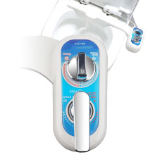 Lefty Hot and Cold Water Bidet Toilet Seat, Non-Electric Freshwater Spray, Adjustable Temperature, Self-Cleaning Nozzle