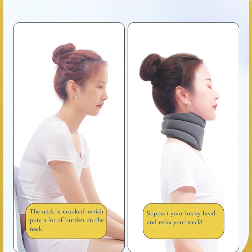 Cervicorrect Neck Support for Sleep Apnea, Neck Pain Relief Grey 1