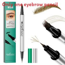 (Light Brown)Crayon à sourcils double face rechargeable W3w avec encre anti-taches pour maquillage