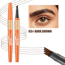 (Dark Brown)Hellokiss Liquid Eyebrow Pencil With Rich Color Suitable For Normal Skin Users