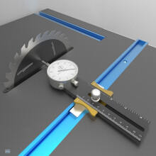 Table Saw Dial Gauge Corrector Aluminum Alloy for Saw Table Saw Blade Parallelism Correction Woodworking Tool
