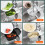 (Silver)Panier passoire évier de cuisine panier de rangement poubelle d'angle polyvalent 4