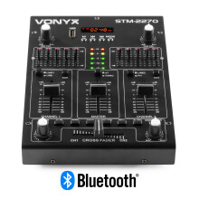 Vonyx STM2270 4-Channel Bluetooth DJ Mixer with USB & SD Card Slot