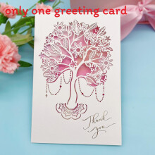 (Tree)Carte Cadeau Fête des Mères avec Papier Papillon 3D Art Fait Main Tactile Célébration Pour