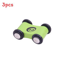(Green)Mini véhicule enfant en bois avec glisse inertielle pour motricité cognitive sensorielle