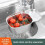 (Black)Kitchen Sink Strainer Basket Multipurpose Corner Garbage Storage Drain Basket 2