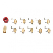 (Matches the image) Watch Mainspring Winder Brass Professional Mainspring Winder Set for Watchmaker 10 Models