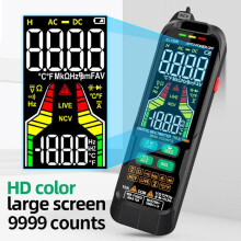(Multicolore, ZL128A) Digital Multimeter Professional Tester AC DC Voltage Current Meter Portable Multimetro