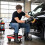 Homcom HOMCOM 135 kg Rolling Mechanic Stool with 40-52 cm Adjustable Height, Black 1