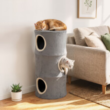 PawHut Cat House for Indoor Kittens, Cat Condo w/ Removable Washable Cover