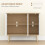 Homcom HOMCOM Modern Sideboard, Storage Cabinet, Accent Cupboard for Kitchen, White 6