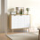 Homcom HOMCOM Modern Sideboard, Storage Cabinet, Accent Cupboard for Kitchen, White 8