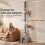 PawHut PawHut Floor to Ceiling Cat Tree, 230-250cm Multi-Level Cat Tower Light Grey 4