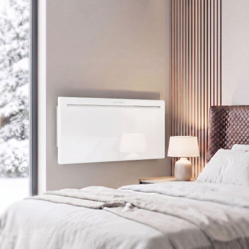 Homcom HOMCOM Smart Electric Panel Heater, 2000W Freestanding Wall Mounted, White 1
