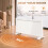 Homcom HOMCOM Smart Electric Panel Heater, 2000W Freestanding Wall Mounted, White 4
