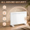 Homcom HOMCOM Smart Electric Panel Heater, 1500W Freestanding Wall Mounted, White 8