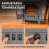Homcom HOMCOM Free standing Electric Fireplace Stove LED Fire Flame Effect Grey 5