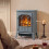 Homcom HOMCOM Electric Log Burner with LED Flame Effect 1000W/2000W 3