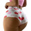 (XO,S)Romantic Heart Shape Ladies Underwear With Polyester Inner Lining Fit Contour 13