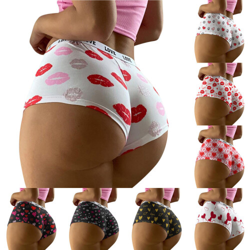 (XO,S)Romantic Heart Shape Ladies Underwear With Polyester Inner Lining Fit Contour 1