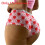 (XO,S)Romantic Heart Shape Ladies Underwear With Polyester Inner Lining Fit Contour 1