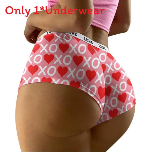 (XO,S)Romantic Heart Shape Ladies Underwear With Polyester Inner Lining Fit Contour