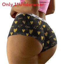 (Love,S)Romantic Heart Shape Ladies Underwear With Polyester Inner Lining Fit Contour