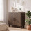 Homcom HOMCOM Sideboard with 2 Curved Doors and Adjustable Shelf, Dark Walnut 9