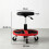Homcom HOMCOM 135 kg Rolling Mechanic Stool with 40-52 cm Adjustable Height, Black 3