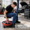 Homcom HOMCOM 135 kg Rolling Mechanic Stool with 40-52 cm Adjustable Height, Black 5