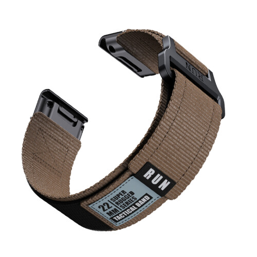 Garmin Fenix 8 Nylon Geweven Band Brown 26 mm 2