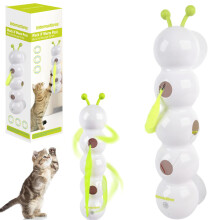 Automatic Caterpillar Cat Toy – Interactive Motion-Sensing Rechargeable Toy