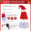 6FT Santa Hat Style Pre-lit Hinged Artificial Christmas Tree W/ Remote Control 4