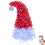6FT Santa Hat Style Pre-lit Hinged Artificial Christmas Tree W/ Remote Control 6