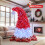 6FT Santa Hat Style Pre-lit Hinged Artificial Christmas Tree W/ Remote Control 10