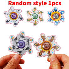 Kids Toy Cartoon Figure Pattern Gyroscope For Childrens Day Gift Activity School