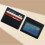 Sleek Double-Sided 4-Card PU Leather Card Holder Black 4