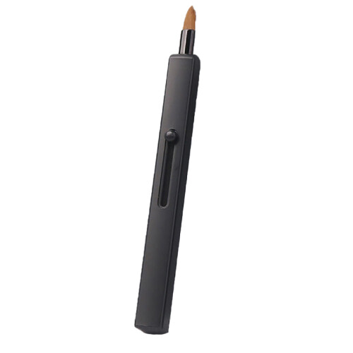 Retractable Single-Head Lip Brush for Makeup Black 1