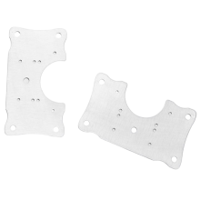 Reparaturplatte für Scharniere und Möbel 9x5 cm Edelstahl 2-pack