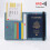 RFID Blocking Passport Holder - Secure Travel Wallet & Document Organizer DarkBlue 4