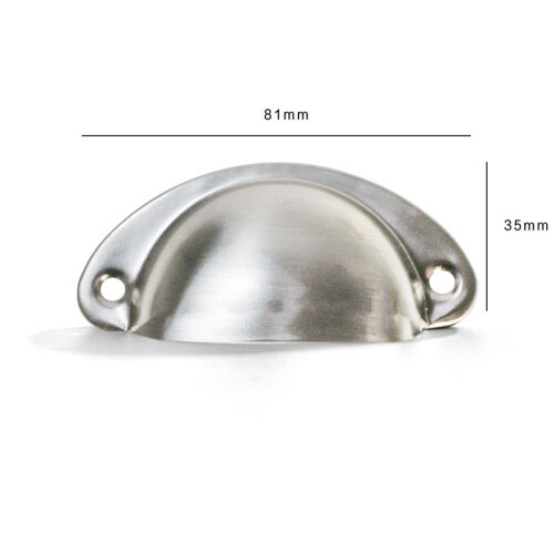 Antique Drawer Pull Handles 10-Pack Silver 1