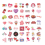 Liefdeshartstickers, 50-pack MultiColor  N13 3