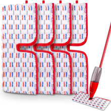 Ersatz-Mikrofaser-Wischpads 4er-Set, kompatibel mit Vileda spray mop und kompatibel mit O-Cedar ProMist MAX, Rot