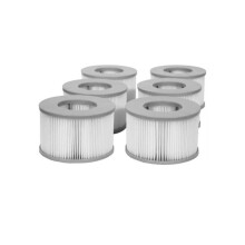 Cartouche de filtre pour spa FD2089 compatible avec MSpa - Lot de 6, ABS+fibre gris pour spas gonflables compatible avec MSpa Whirlpool