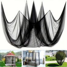 Filet de protection en maille 3m x 10m – Filet anti-insectes polyester pliable sans armature pour gazebo, patio et baldaquin