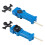 (Black Handle)Plastic Top Launcher With Multiple Color Options For Children Hobbyists And 5