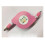 (White)Universal Retractable Data Cable For Smartphones Tablets With Options Multicolor 8