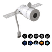 (Style A) 2 In 1 USB Galaxy Star Projector Night Light, 360 Flexible Gooseneck Bedroom Ceiling Decor
